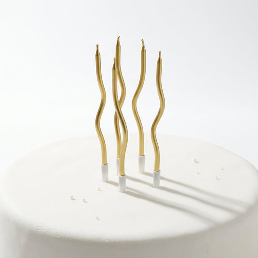 1 Bougie Spiral doré