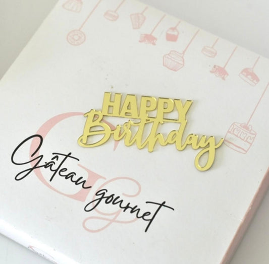 Petit topper Happy birthday