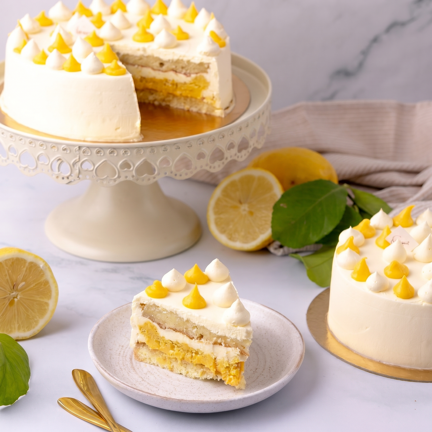 Gâteau Vanille-Citron Crunchy